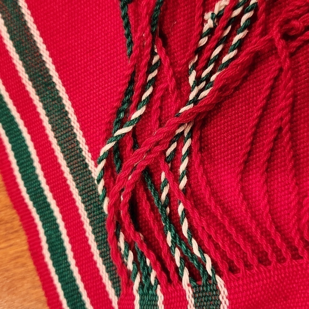 Guatemalan Table Runner Woven Vtg - Picture 5 of 8
